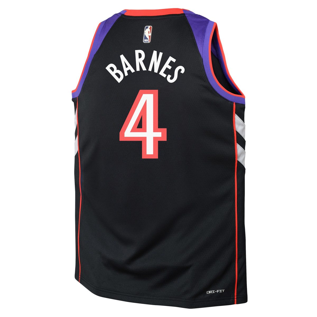 NBA youth toronto raptors scottie barnes nike purple 202425 swingman jersey – classic edition Collection - Official Jerseys & Hats | NBA Store