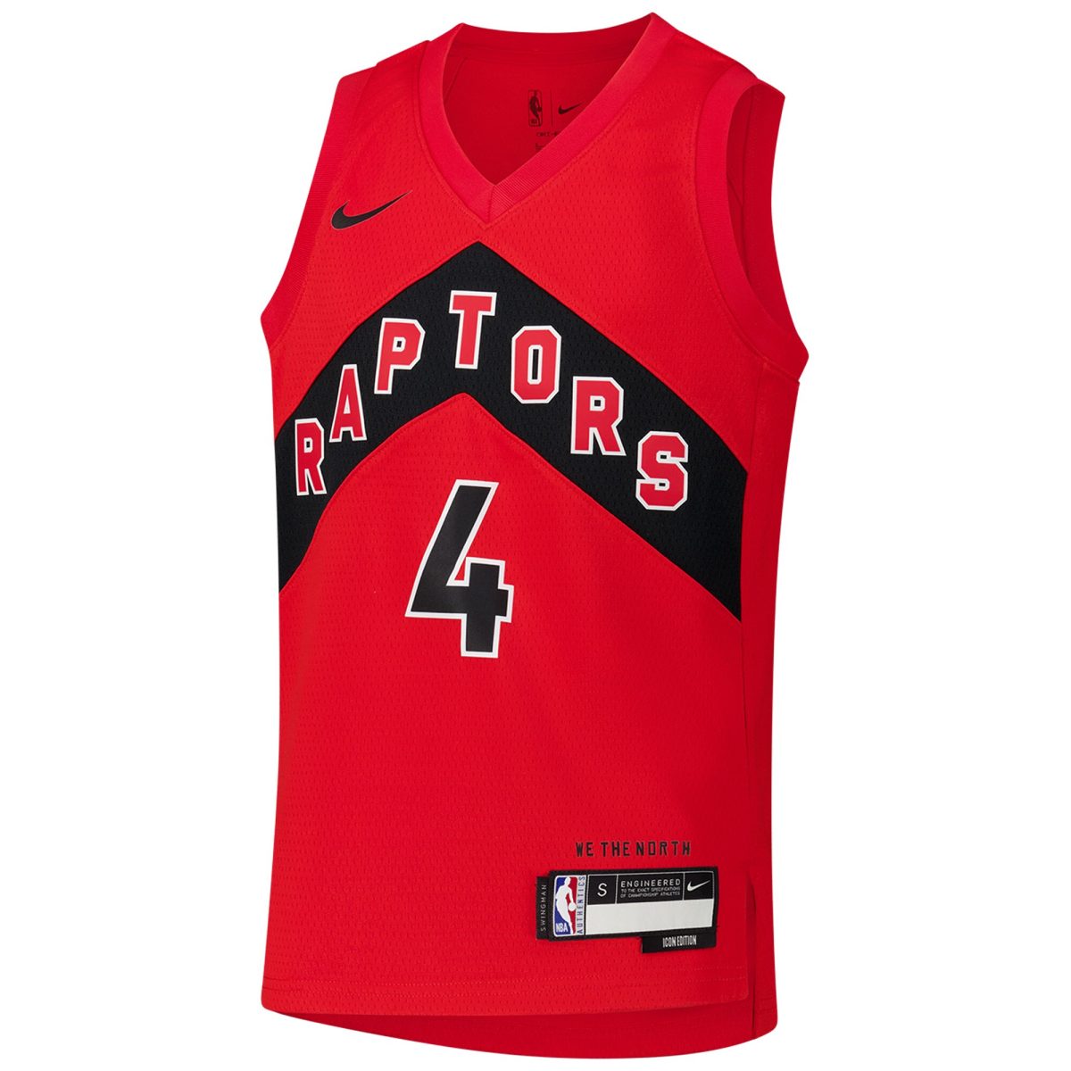 NBA youth toronto raptors scottie barnes nike red swingman jersey – icon edition Collection - Official Jerseys & Hats | NBA Store