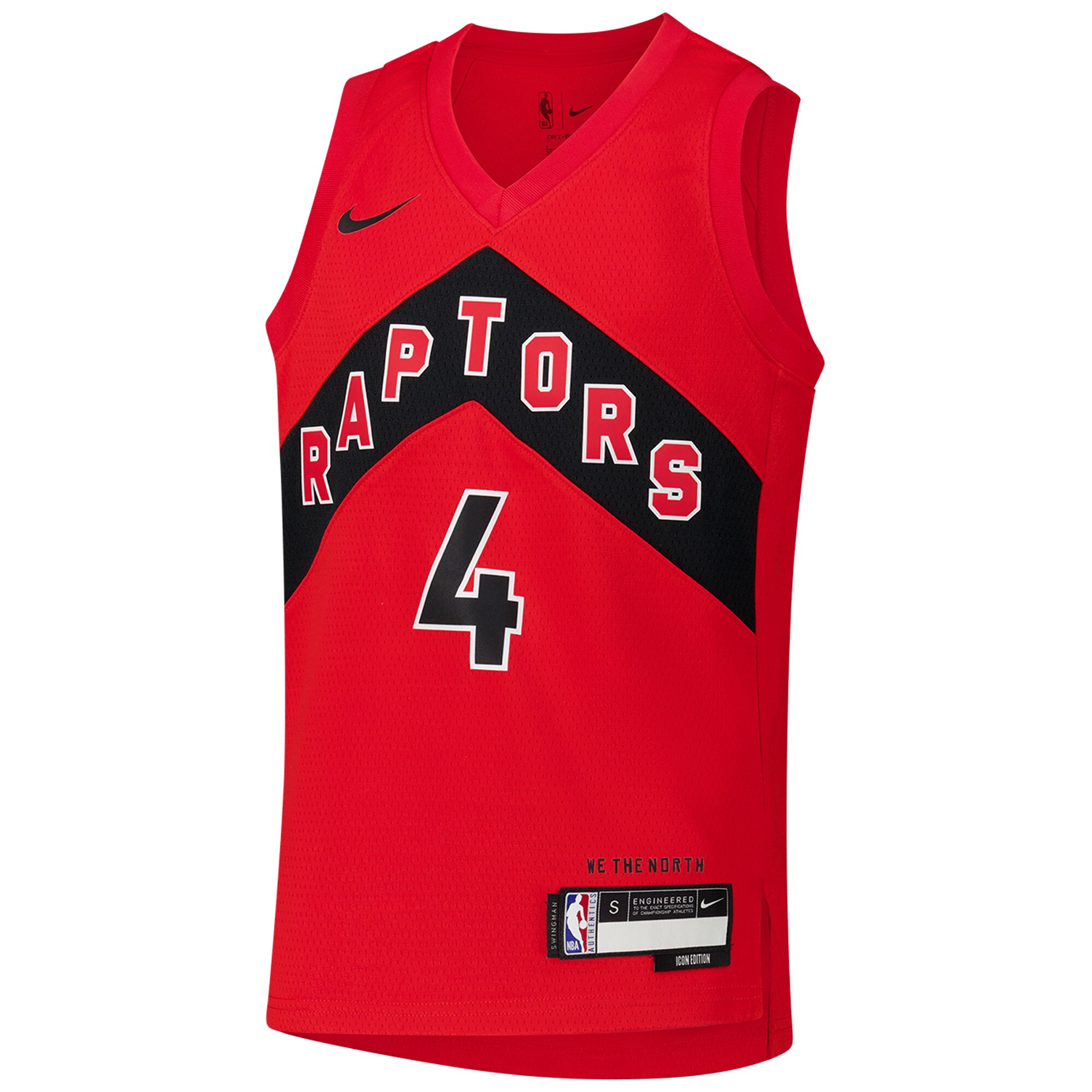NBA youth toronto raptors scottie barnes nike red swingman jersey – icon edition Collection - Official Jerseys & Hats | NBA Store