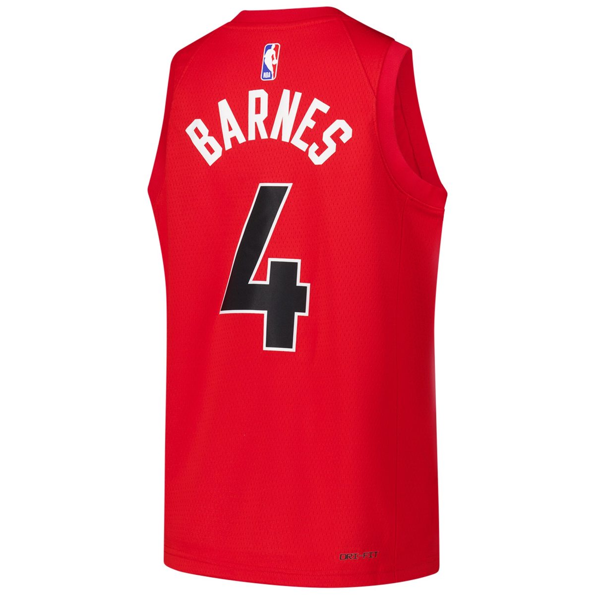NBA youth toronto raptors scottie barnes nike red swingman jersey – icon edition Collection - Official Jerseys & Hats | NBA Store