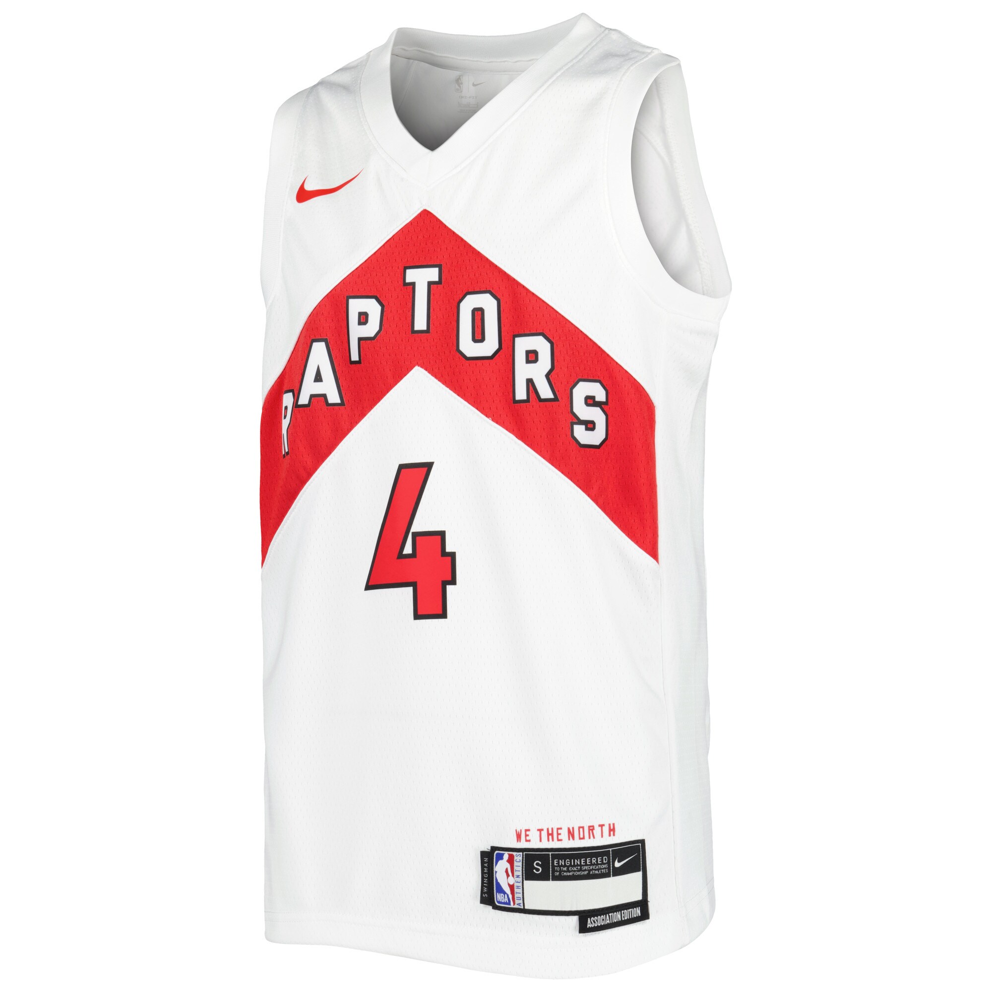 NBA youth toronto raptors scottie barnes nike white swingman jersey – association edition Collection - Official Jerseys & Hats | NBA Store