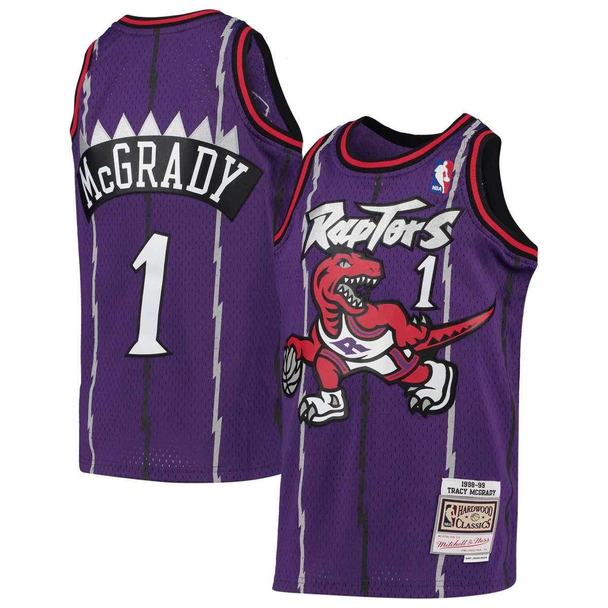 NBA youth toronto raptors tracy mcgrady mitchell amp ness purple 1998-99 hardwood classics swingman throwback jersey Collection - Official Jerseys & Hats | NBA Store