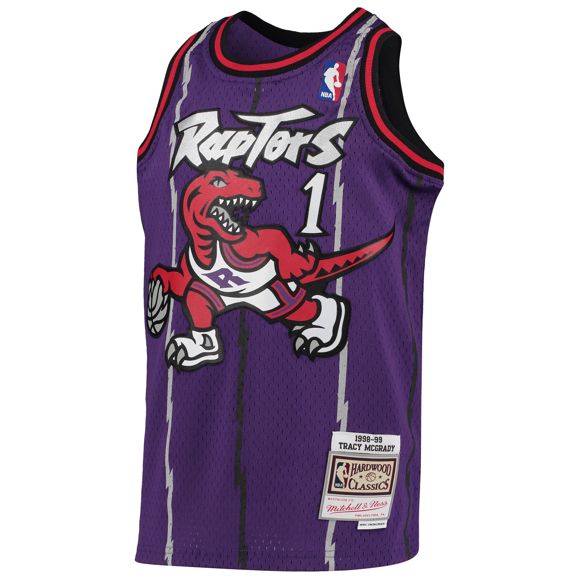 NBA youth toronto raptors tracy mcgrady mitchell amp ness purple 1998-99 hardwood classics swingman throwback jersey Collection - Official Jerseys & Hats | NBA Store