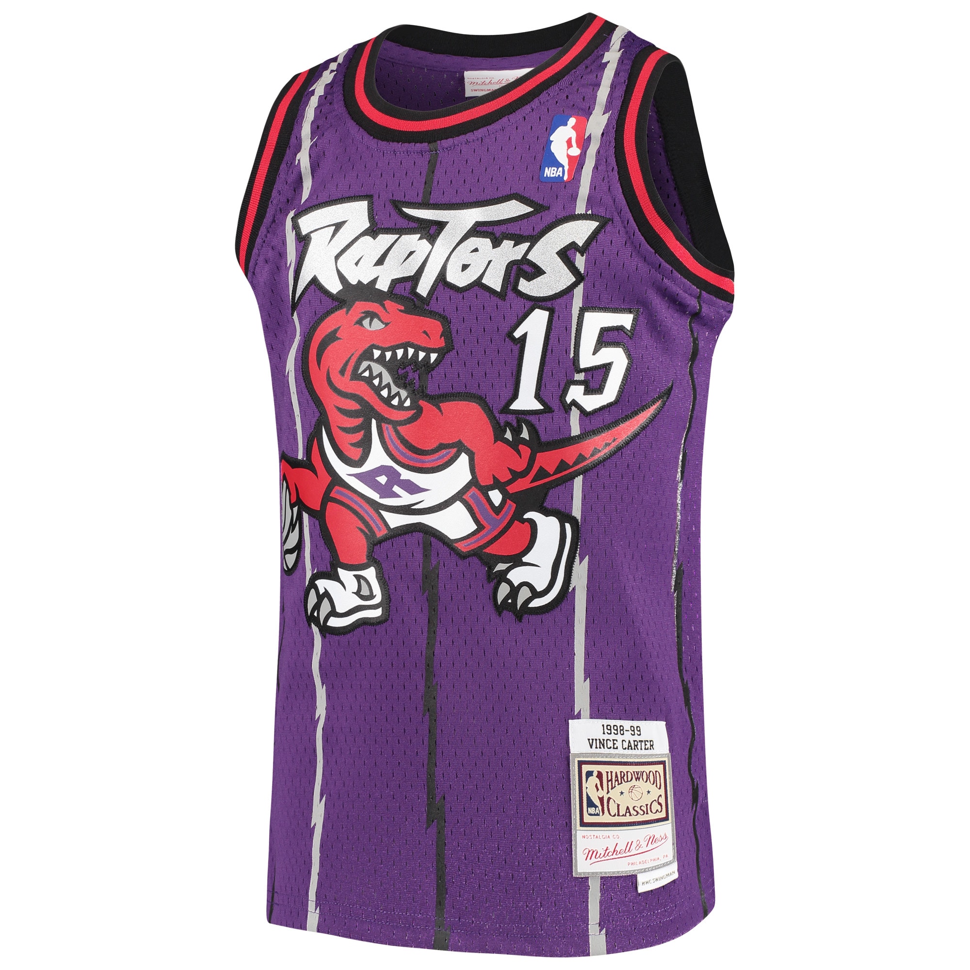 NBA youth toronto raptors vince carter mitchell amp ness purple 199899 hardwood classics swingman throwback jersey Collection - Official Jerseys & Hats | NBA Store