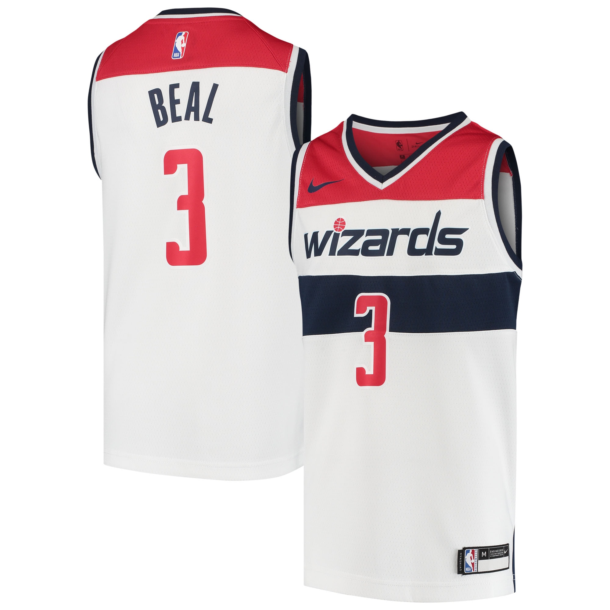 NBA youth washington wizards bradley beal nike white swingman jersey – statement edition Collection - Official Jerseys & Hats | NBA Store