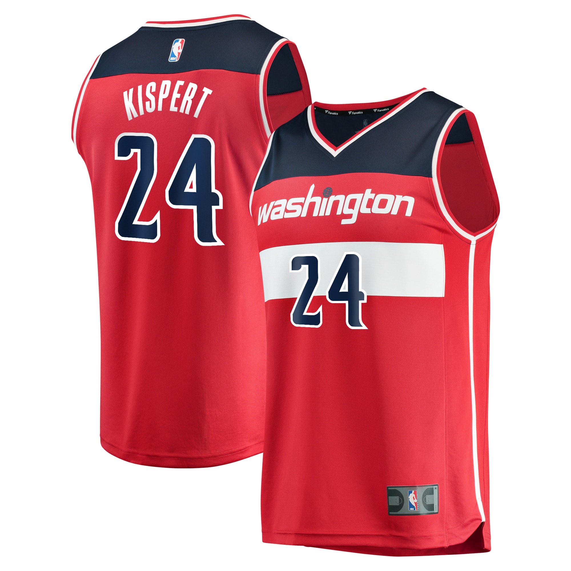 NBA youth washington wizards corey kispert fanatics red fast break replica player jersey – icon edition Collection - Official Jerseys & Hats | NBA Store