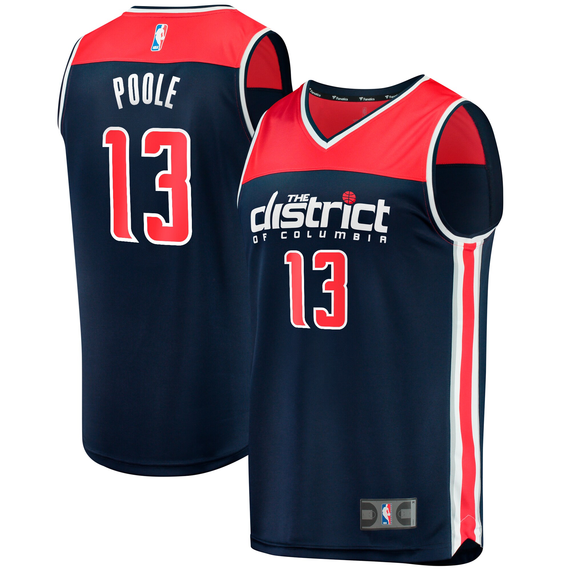 NBA youth washington wizards jordan poole fanatics navy fast break player jersey – statement edition Collection - Official Jerseys & Hats | NBA Store