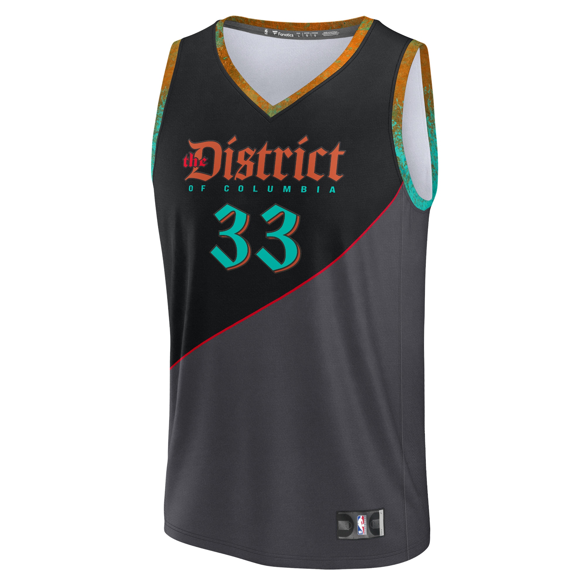 NBA youth washington wizards kyle kuzma fanatics black 202324 fast break jersey – city edition Collection - Official Jerseys & Hats | NBA Store