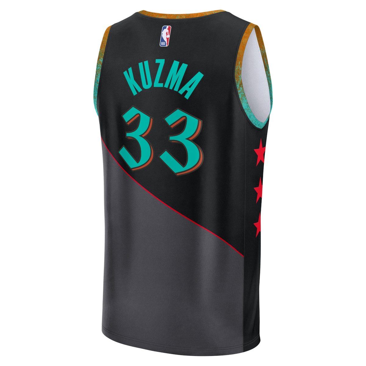 NBA youth washington wizards kyle kuzma fanatics black 202324 fast break jersey – city edition Collection - Official Jerseys & Hats | NBA Store