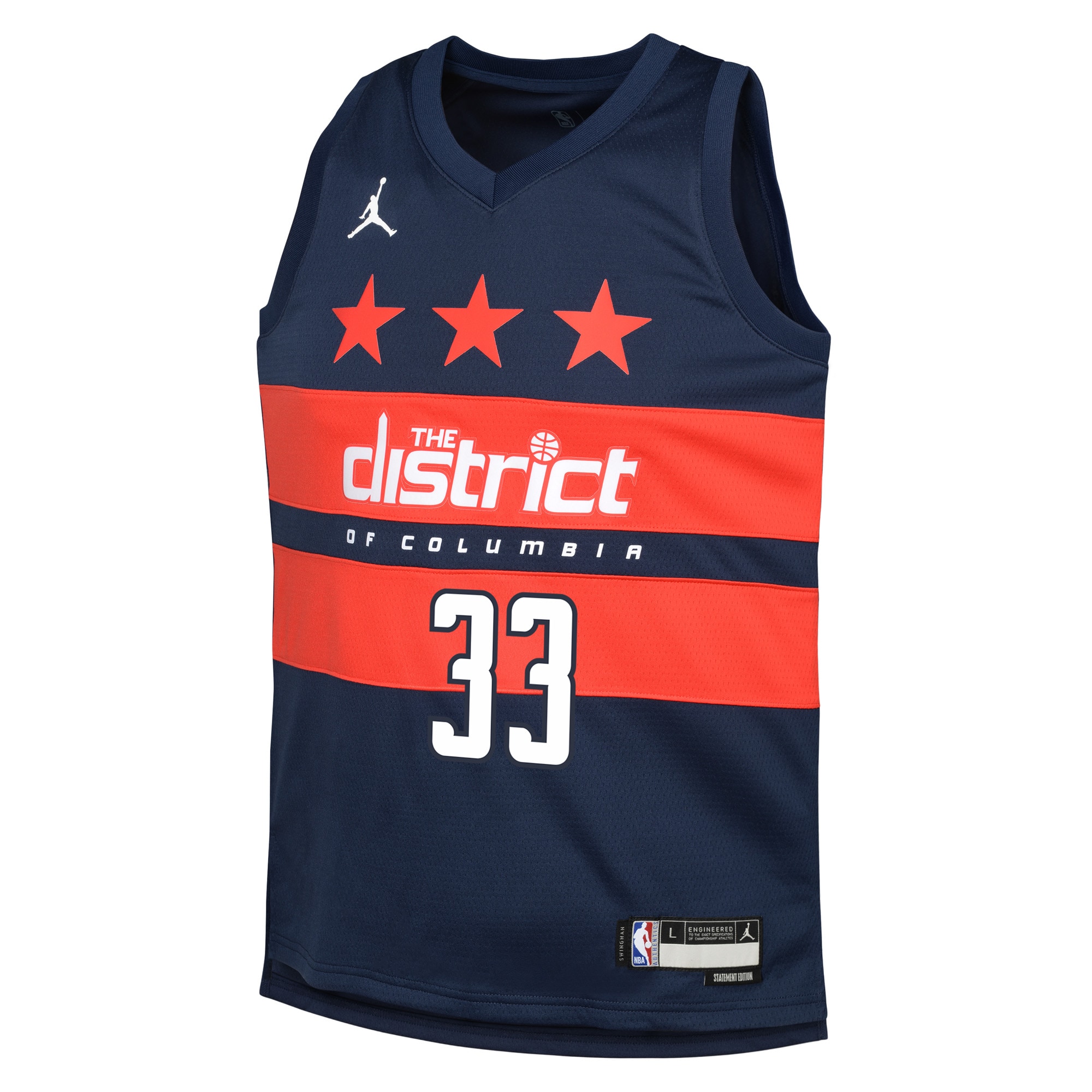 NBA youth washington wizards kyle kuzma jordan brand navy swingman jersey – statement edition Collection - Official Jerseys & Hats | NBA Store