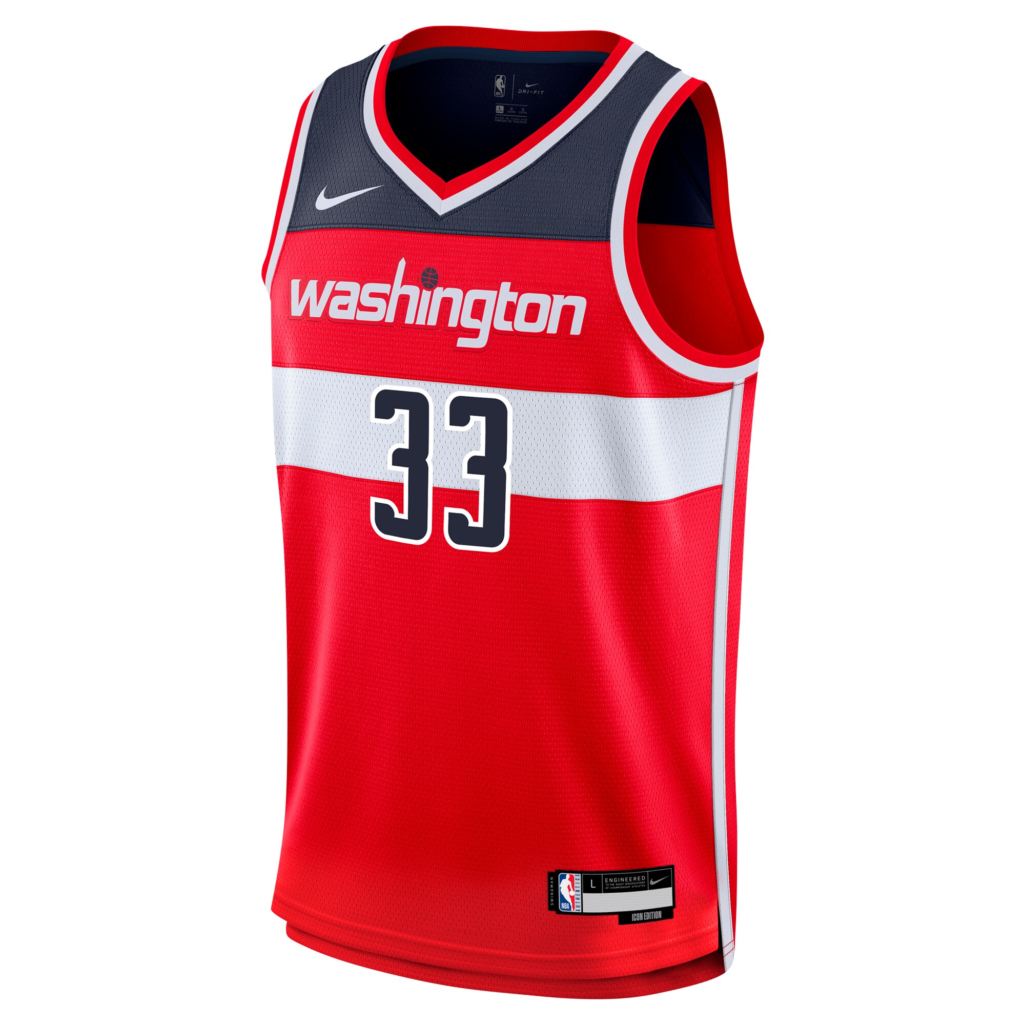 NBA youth washington wizards kyle kuzma nike red swingman jersey – icon edition Collection - Official Jerseys & Hats | NBA Store