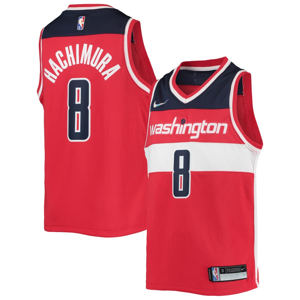 NBA youth washington wizards rui hachimura nike red 202122 diamond swingman jersey – icon edition Collection - Official Jerseys & Hats | NBA Store